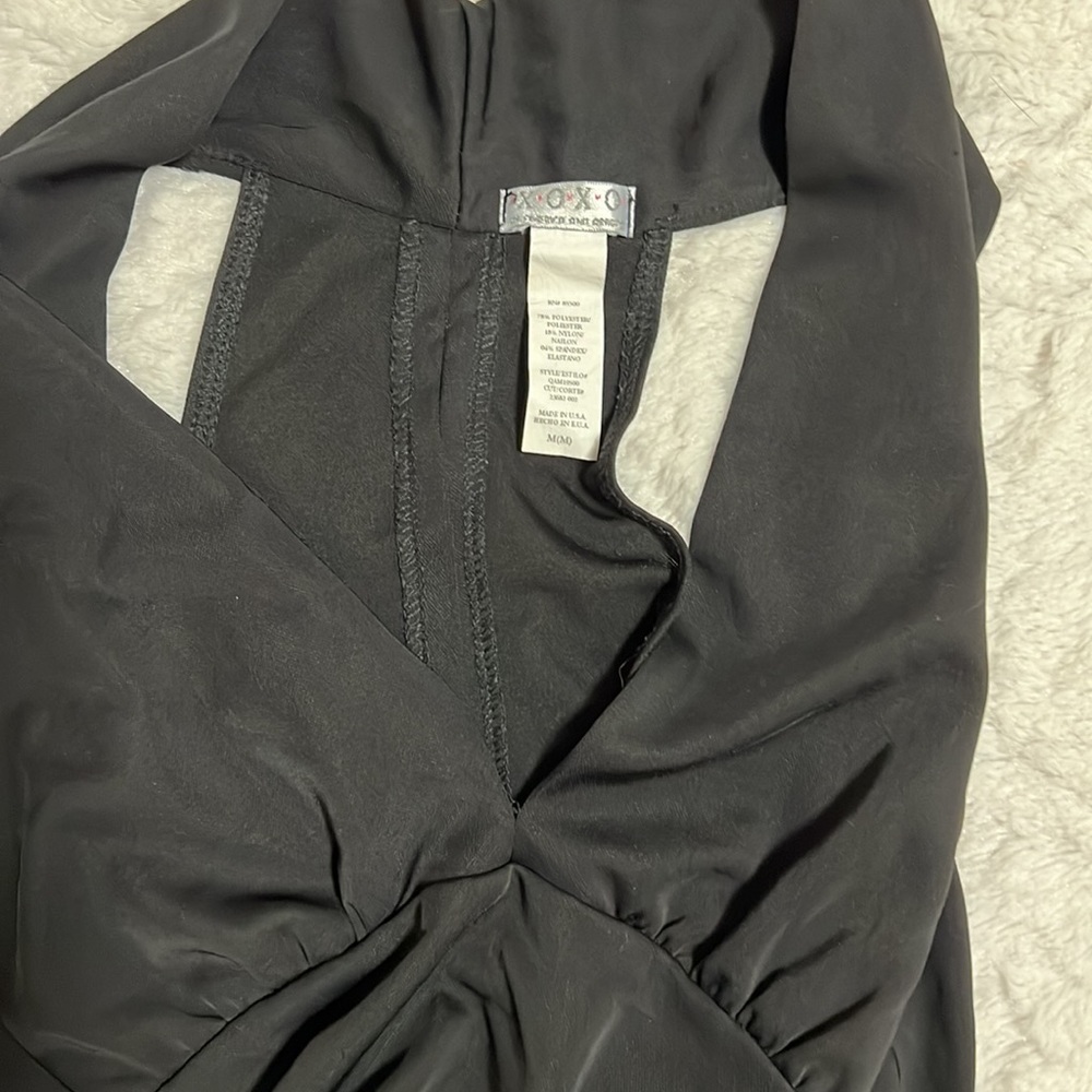 Vintage XOXO halter top, black,size M - Picture 3 of 3